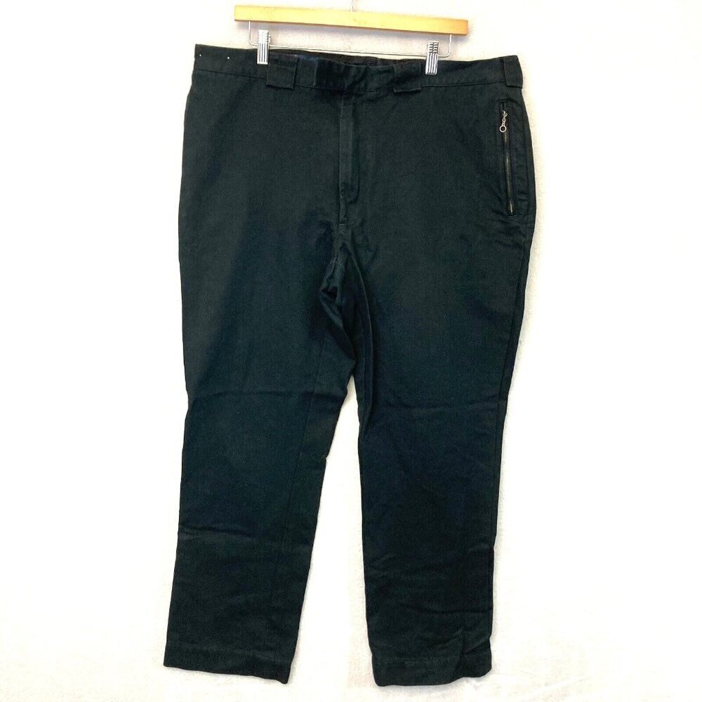 Vintage Polo Ralph Lauren‎ Chino Pants Zipper Pockets Womens 40x32 Black RARE